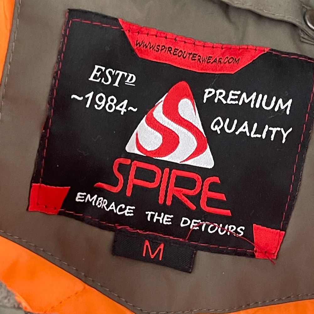 (SPIRE) Men's Oversized Heavyweight MA-1 Bomber Flight Jacket - Picture 5 of 15